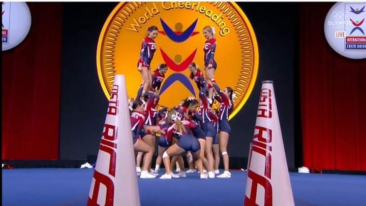 The women’s cheerleading team finished tenth place • Weekly University
