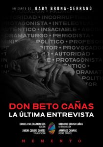 “Don Beto, la última entrevista” de Gaby Bruna Serrano, es una de las producciones que concursa para el ShortFilmCR.